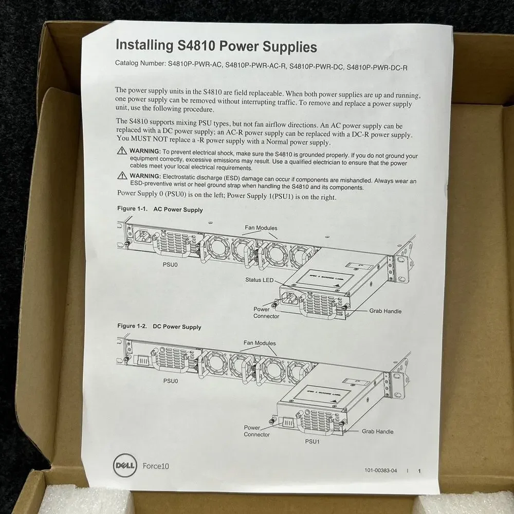 Dell DPSN-350CB Force10 S4810P PowerEdge Server Power Supply - TESTED POWERS ON